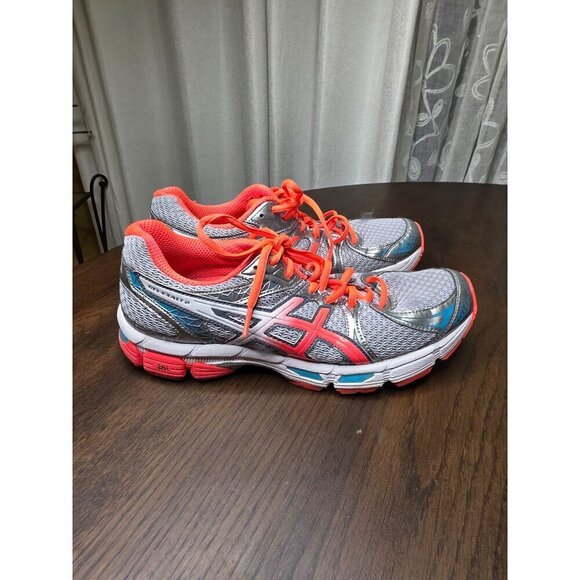 Asics GEL-Exalt 2 Womens Size 9 Orange Gray Fluid Fit Running Walking Shoes - Picture 2 of 16